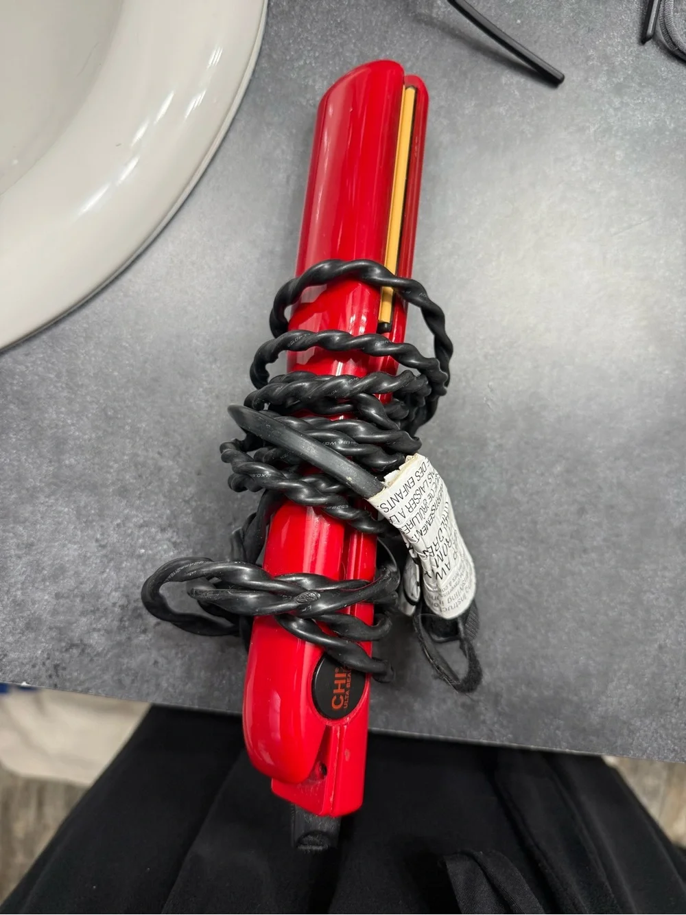 CHI Red Ceramic Hair Straightener - Professional Styling Iron